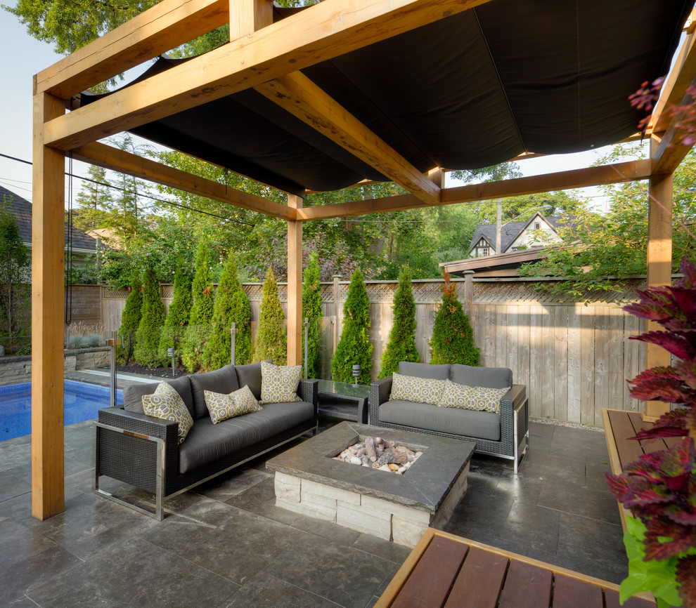 This is an example of a classic patio in Toronto.