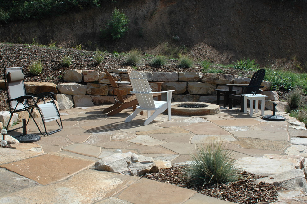 Outdoor living spaces Rustic Patio Salt Lake City by Park City
