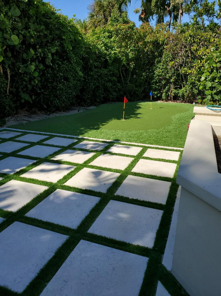 Outdoor Oasis Beach Style Patio Miami by Pieces of Me Artistry Houzz