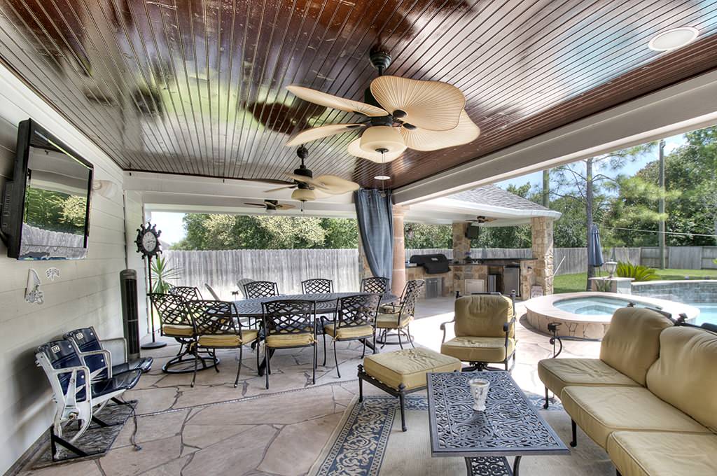 Outdoor Patio Extension Sugar Land Texas Traditional Patio Houston By Brickhouse Construction Llc Houzz