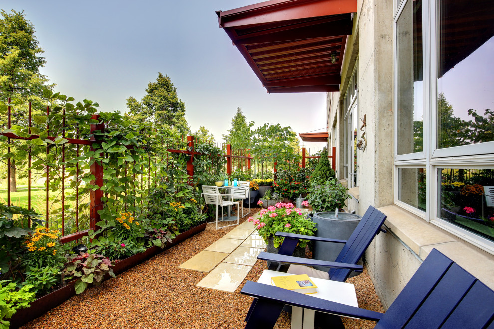 This is an example of an industrial patio in Denver.