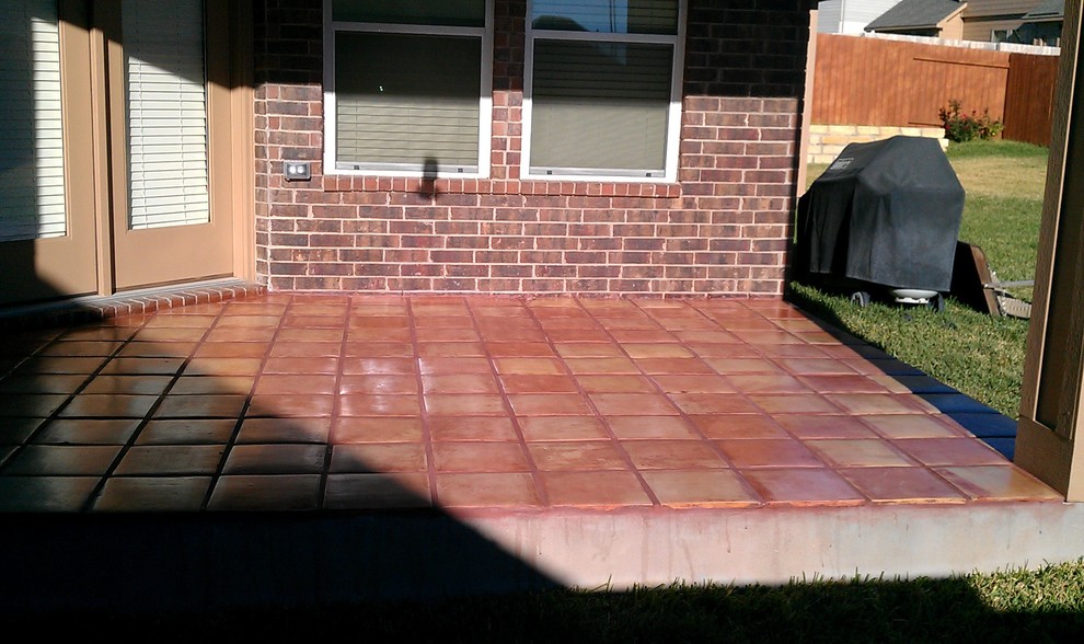 Outdoor Patio Saltillo Tile Mediterranean Patio Austin by