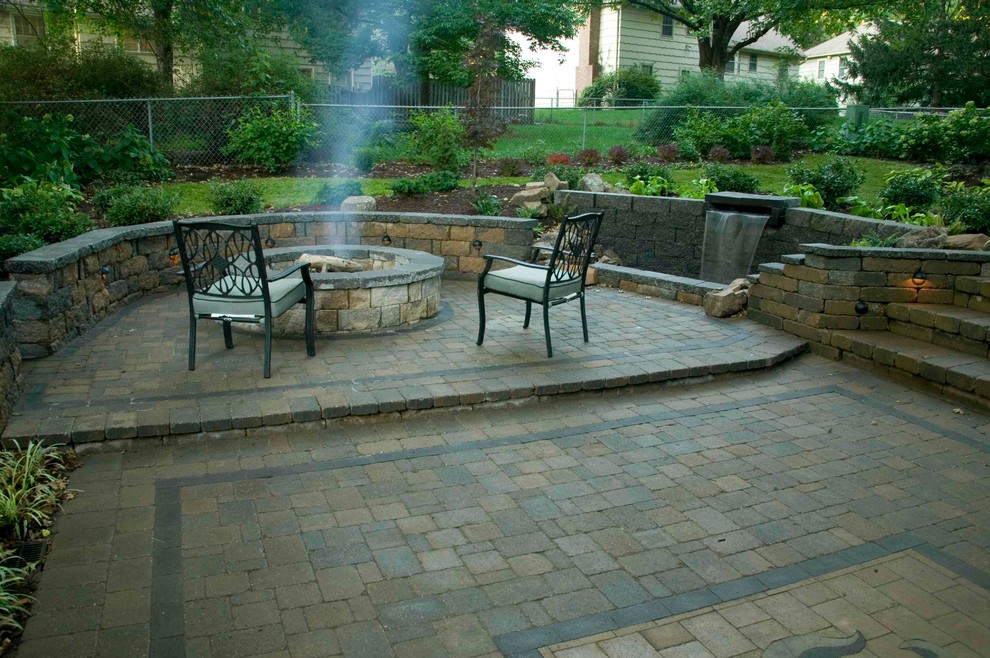 Outdoor Patio with firepit Traditional Patio Kansas City by