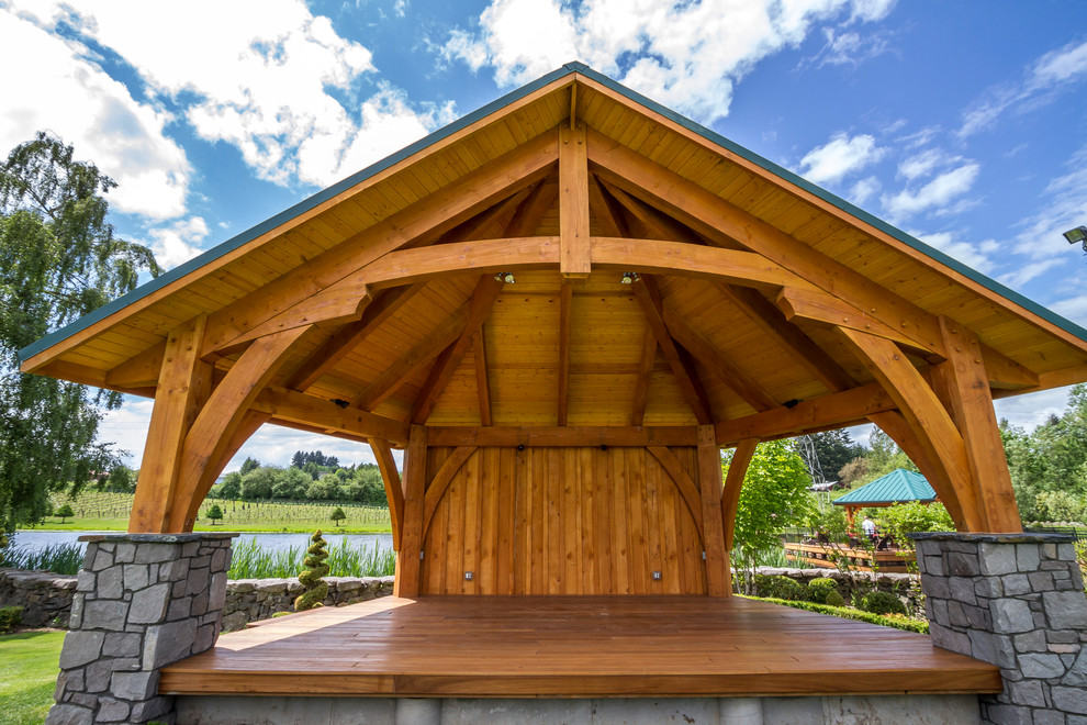  Outdoor  Pavilion  Living Area Rustic  Patio Portland 