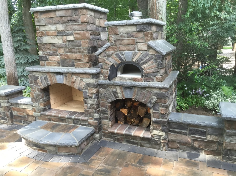 Outdoor Pizza Ovens Mediterranean Patio Detroit by Antonelli
