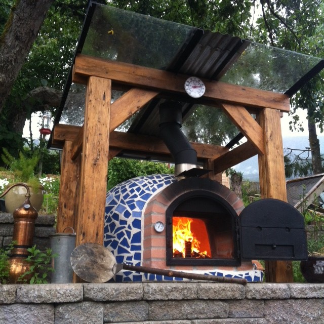 Outdoor Pizza Ovens Mosaic Tiles / Terracotta - Rustic - Patio - New York -  by Grills'n Ovens LLC | Houzz