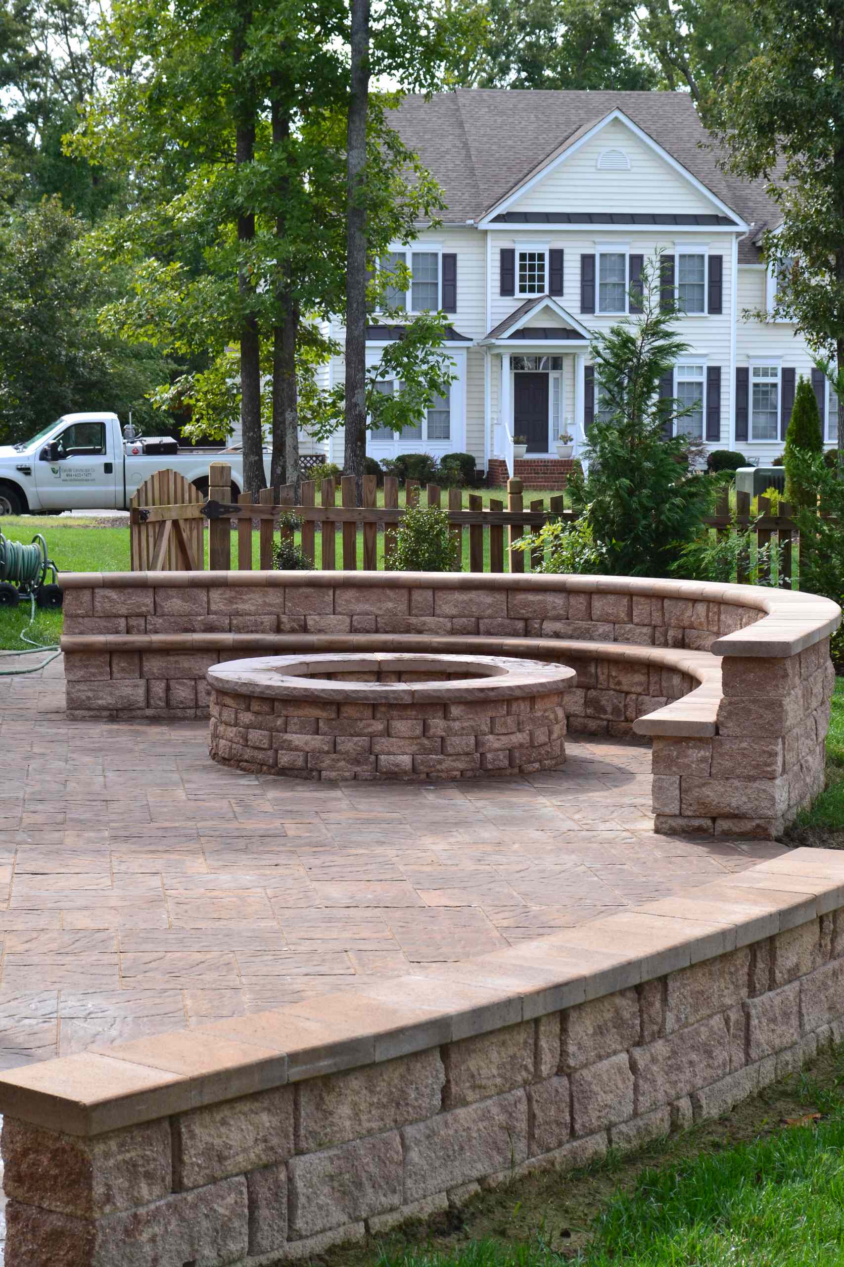 outdoor stone fire pits on Firepit Seating Wall Pavers Patio Ideas Photos Houzz