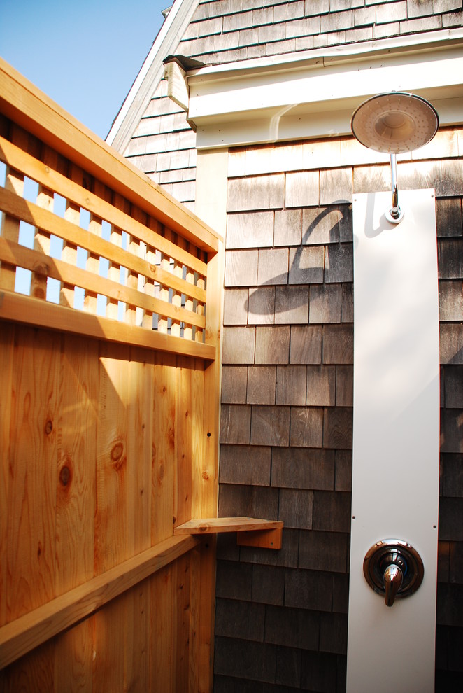 Outdoor Shower Kits Craftsman Patio Boston by Stonewood