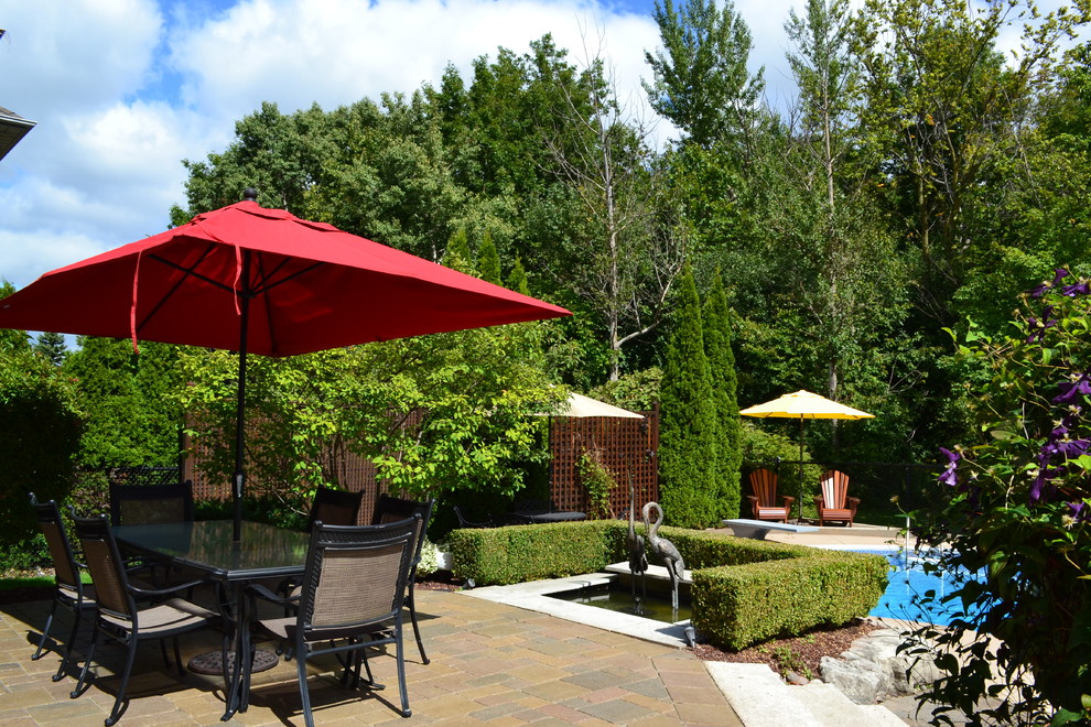 Outdoor Spaces Traditional Patio Toronto by Della Penna Design