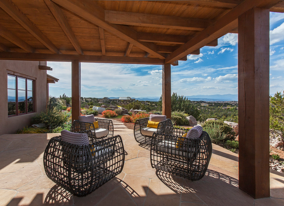 Outdoor Spaces Southwestern Patio Albuquerque by markdesign