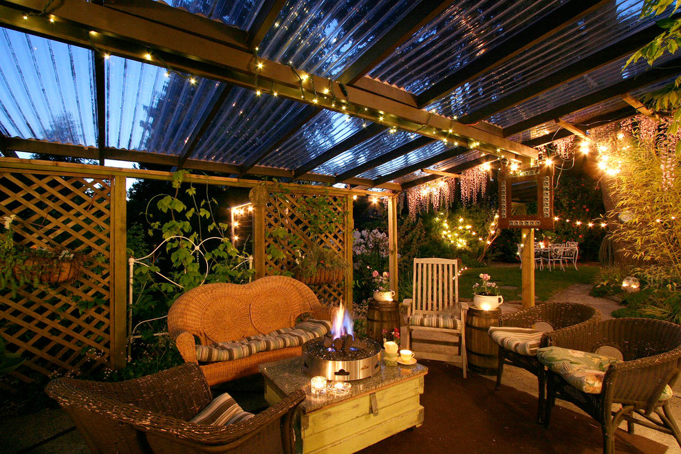 This is an example of an eclectic patio in Vancouver.