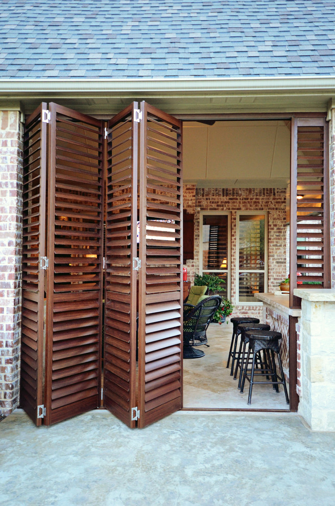 Outdoor Spaces with Weatherwell Elite Aluminum Shutters - Rustic ...