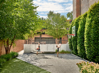 Small Backyard Basketball Court …  Basketball court backyard, Small  backyard landscaping, Small backyard