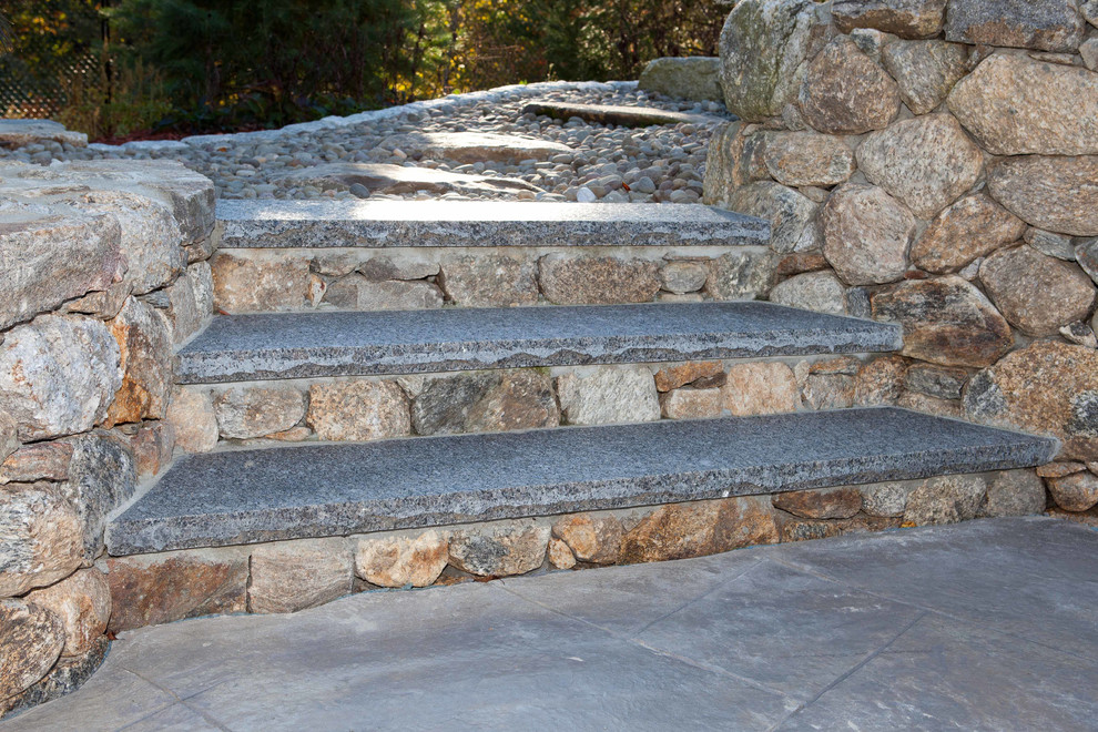 Outdoor Stairs and Walkway - Rustic - Patio - Boston - by StoneFire ...