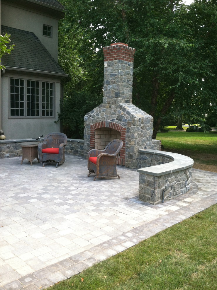 Outdoor Stone Fireplace - Rustic - Patio - Wilmington - by Autumn Hill ...