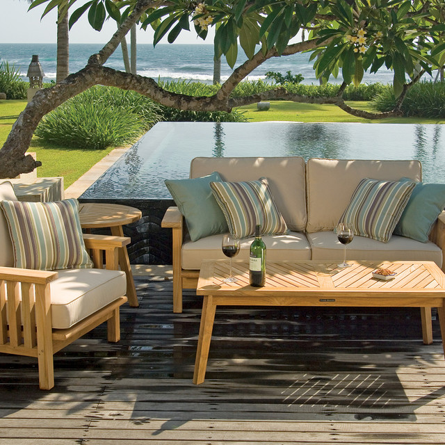 Outdoor Teak Sofa Craftsman Patio Seattle by Thos. Baker Houzz AU