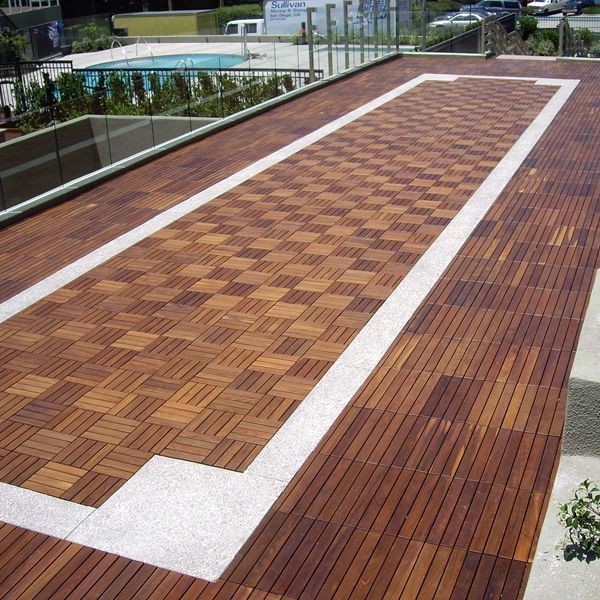 Outdoor Wood Deck Tile Contemporary, Outdoor Decking Tiles