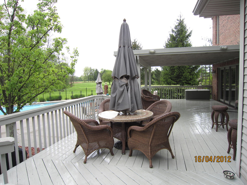 outside deck Traditional Patio Cincinnati Houzz