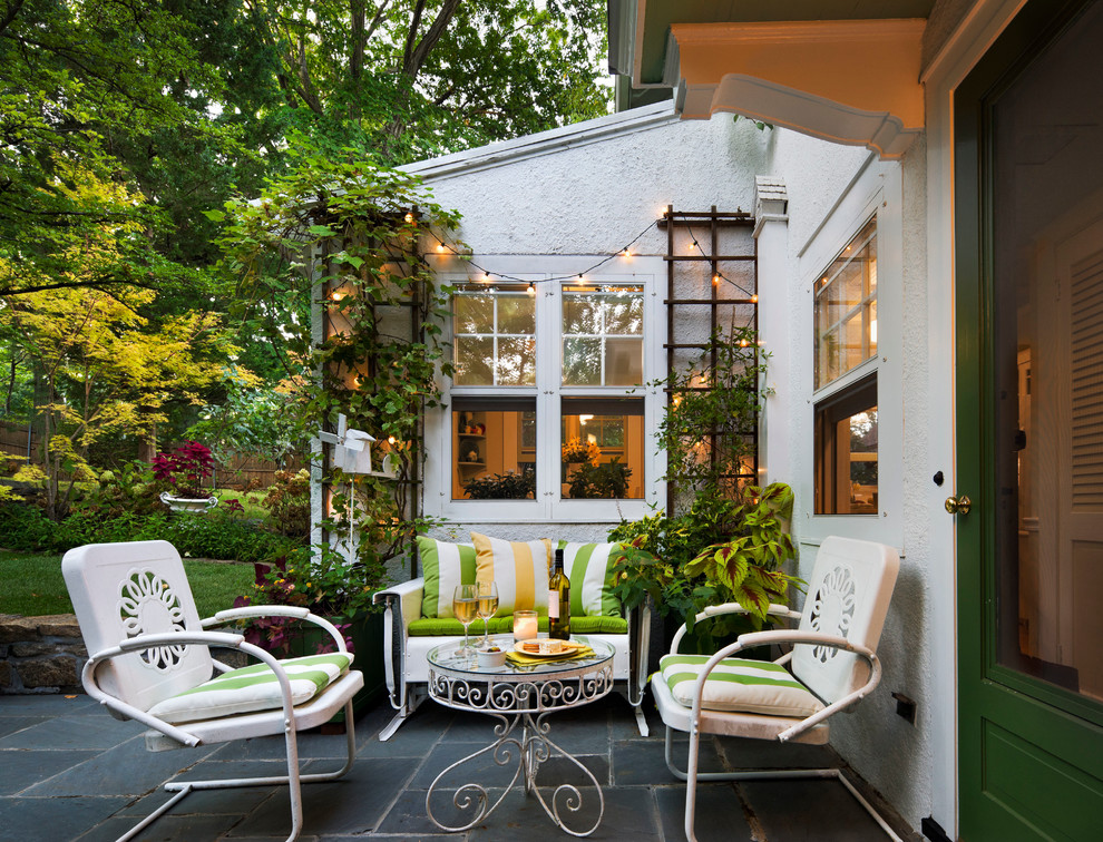 Patio - traditional tile patio idea in New York with no cover