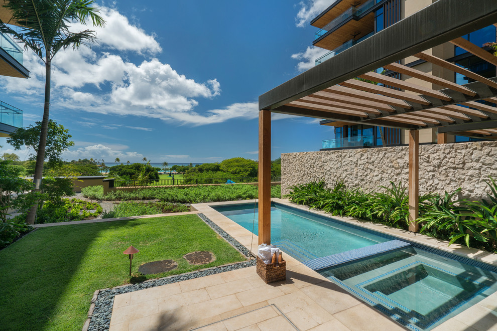 Inspiration for a coastal patio remodel in Hawaii