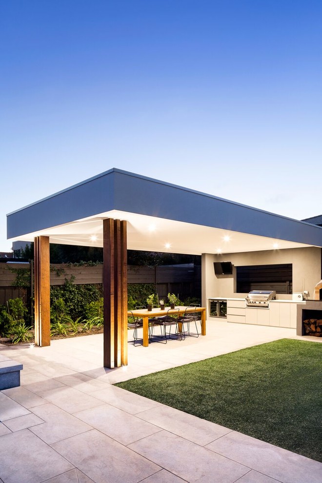 Pasadena Contemporary Patio Melbourne by GLUX Builders Houzz