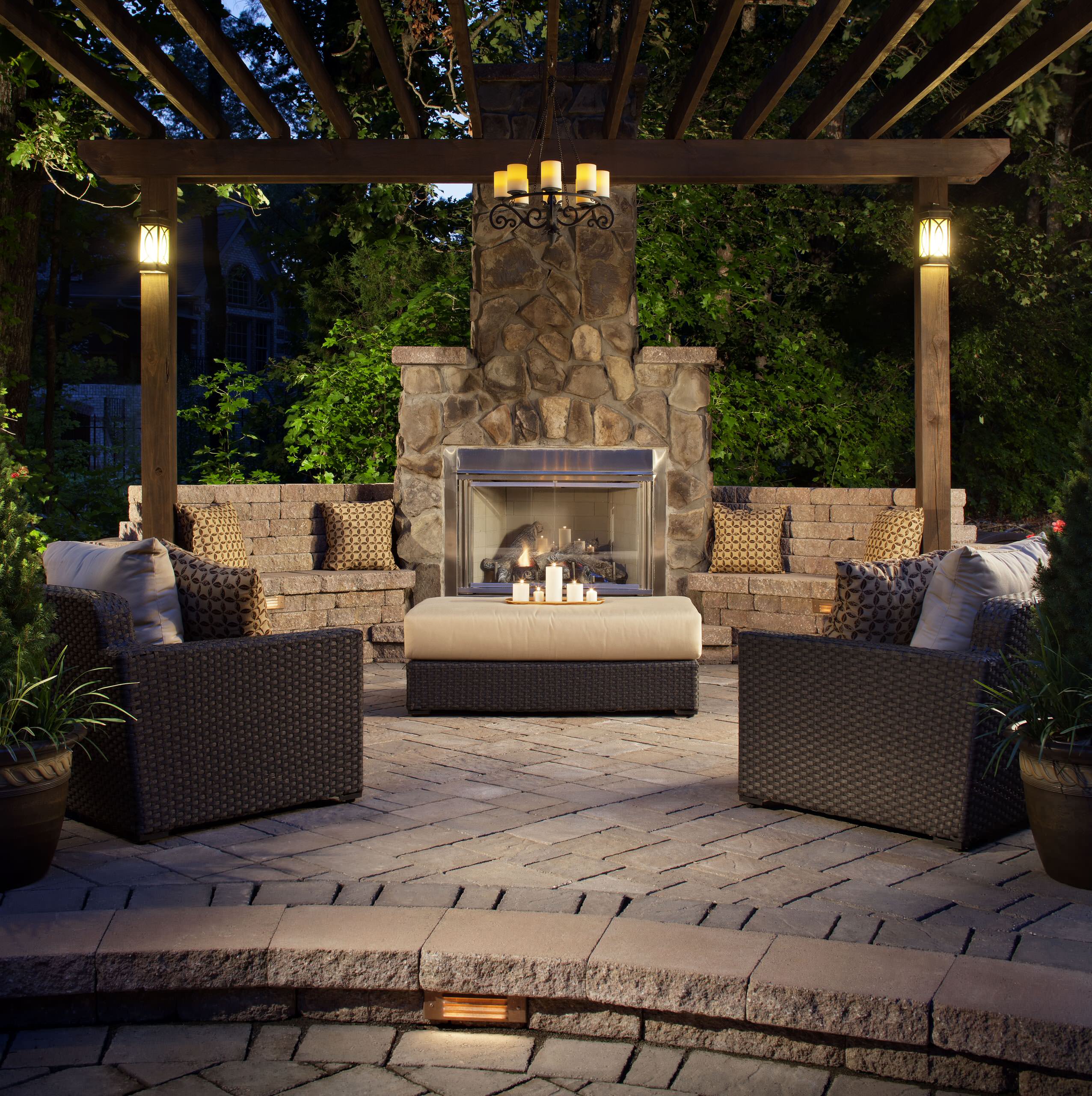 75 Patio With A Fire Pit And A Gazebo Ideas You'Ll Love - August, 2023 |  Houzz