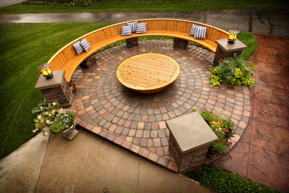 Patio and Fire Pit Traditional Patio Minneapolis by Westwind