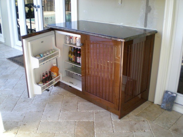 patio outdoor mini fridge cabinet