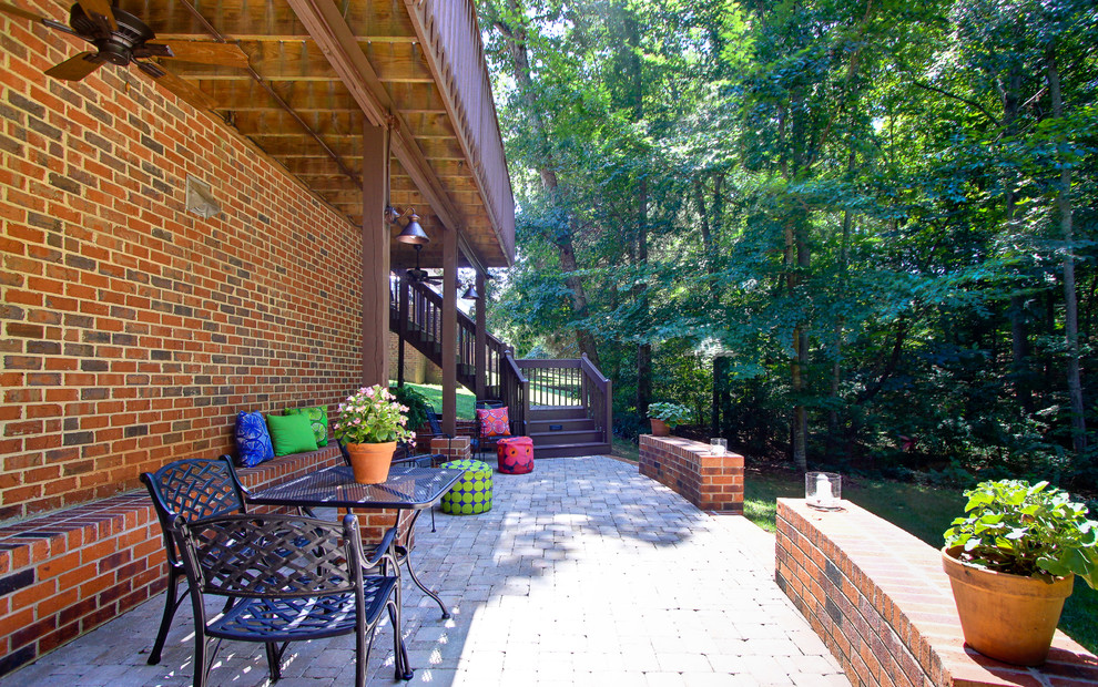 Inspiration for a contemporary patio in Charlotte.
