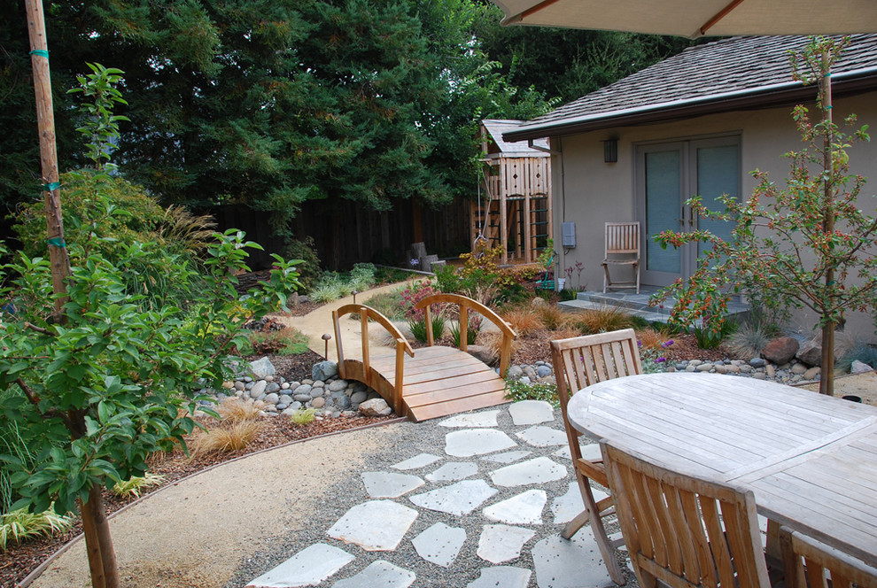 Design ideas for a world-inspired patio in San Francisco.