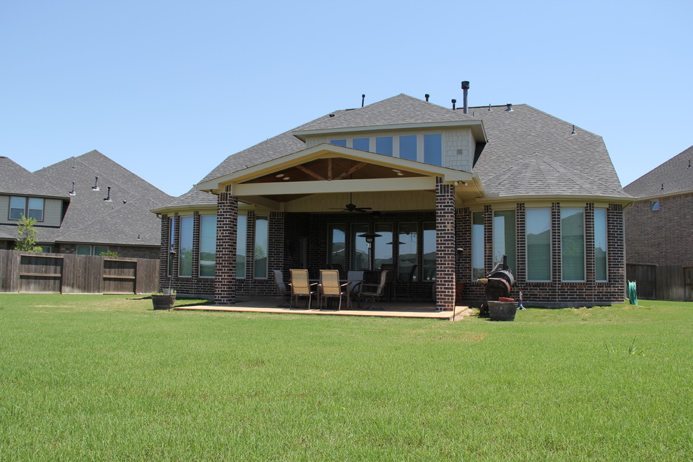 Patio Cover in Cross Creek Ranch Fulshear TX Traditional Patio