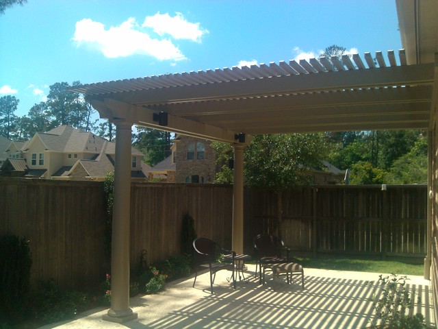Patio cover- Insulated aluminum metal - Patio - Houston - de Affordable