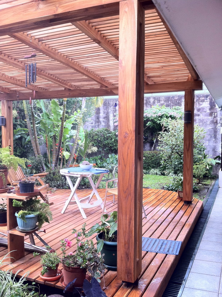 Idee per un patio o portico tropicale