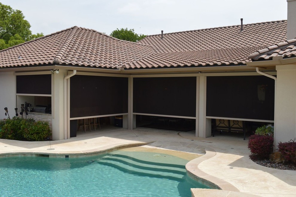 Patio Drop Shades Traditional Patio Dallas by Drop Shade Houzz