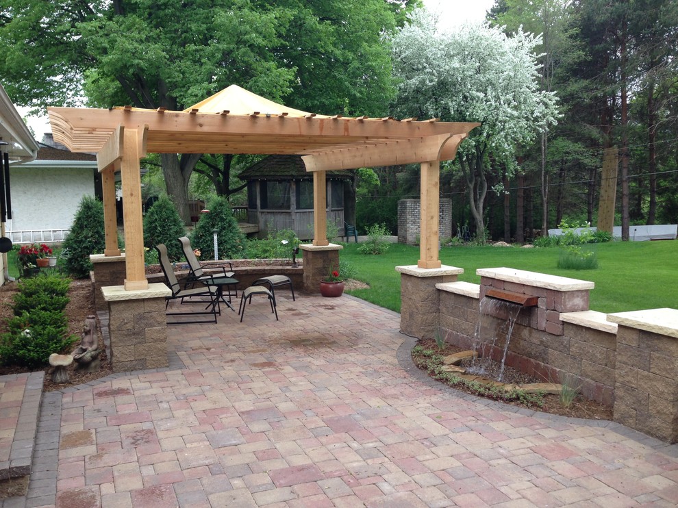 Patio Renovation with Planter Traditional Patio Minneapolis by