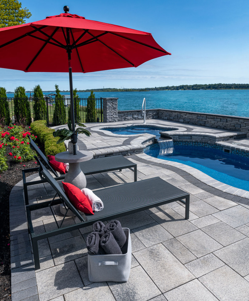 Patio with a View Poolside Lounge Contemporary Patio Other by