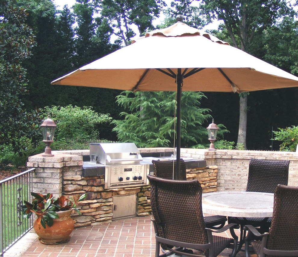 Patios, Fire pit and porches Transitional Patio Other by