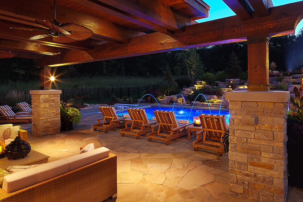 Patios Transitional Patio Minneapolis by Tabor Group Landscape