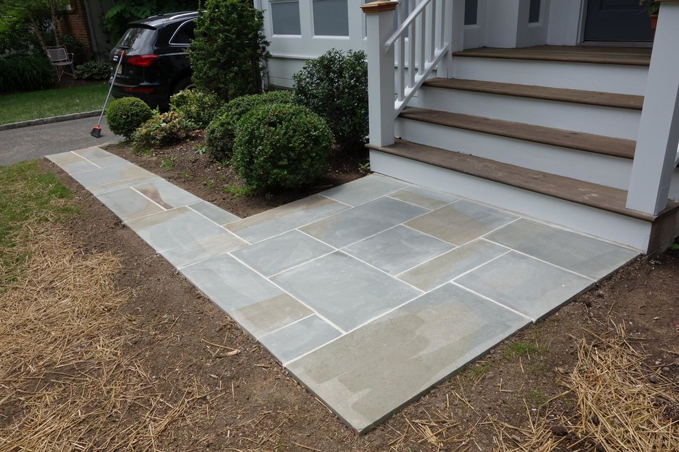 Paver Patio, Bluestone Walkway, Exterior Home Painting, Steps
