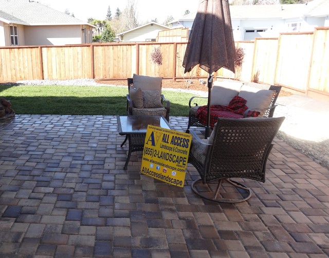 Paver patio project in Napa Classique Terrasse et Patio San