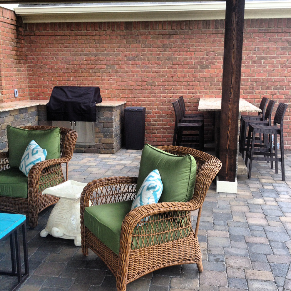 Paver Patios Outdoor Fireplaces and Firepits Traditional Patio