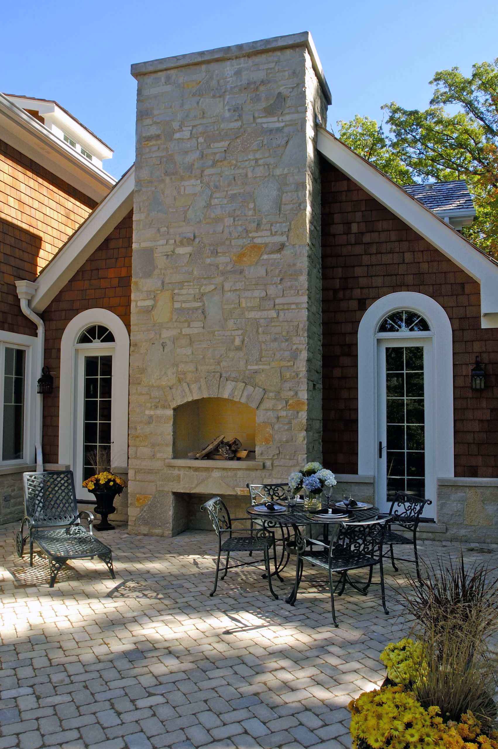 Cast Stone Outdoor Fireplace - Photos u0026 Ideas | Houzz