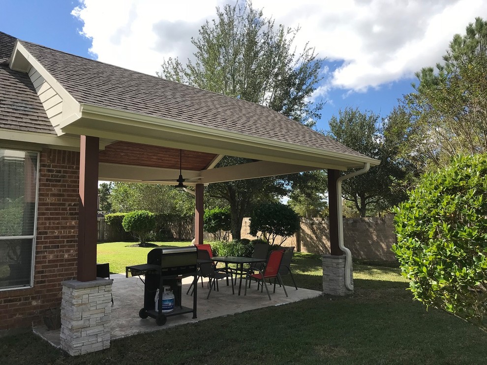 Pearland, TX, Custom Covered Patio Rustic Patio Houston by