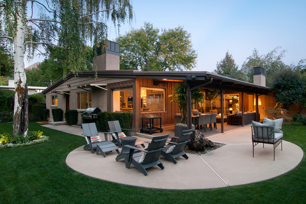 Inspiration for a contemporary patio in Salt Lake City with no cover.