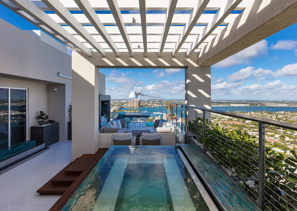 Penthouse Patio Contemporary Patio Miami by Willoughby