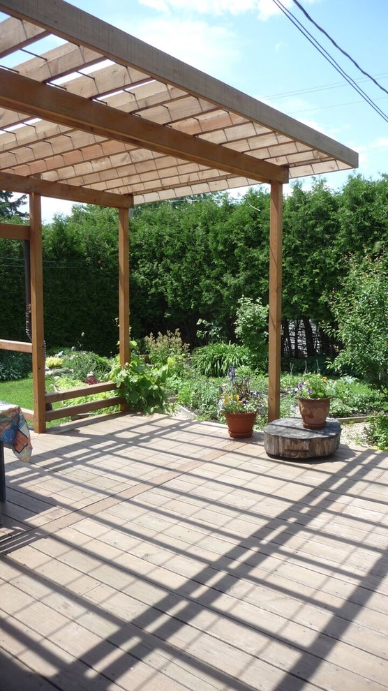 Pergola en cèdre Beach Style Patio Montreal by Alias