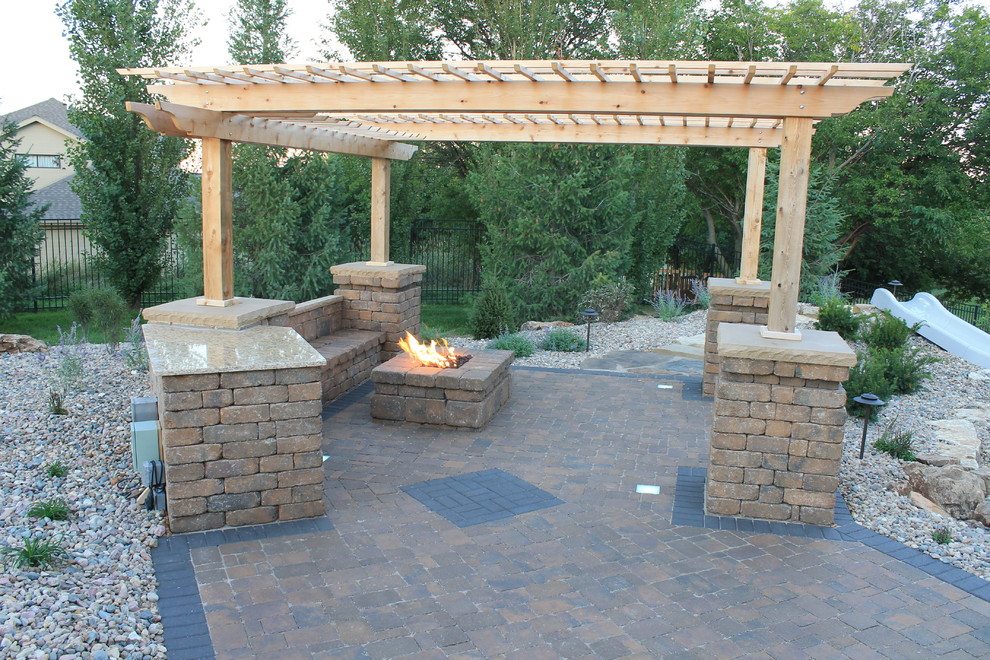 Inspiration for a timeless patio remodel in Omaha