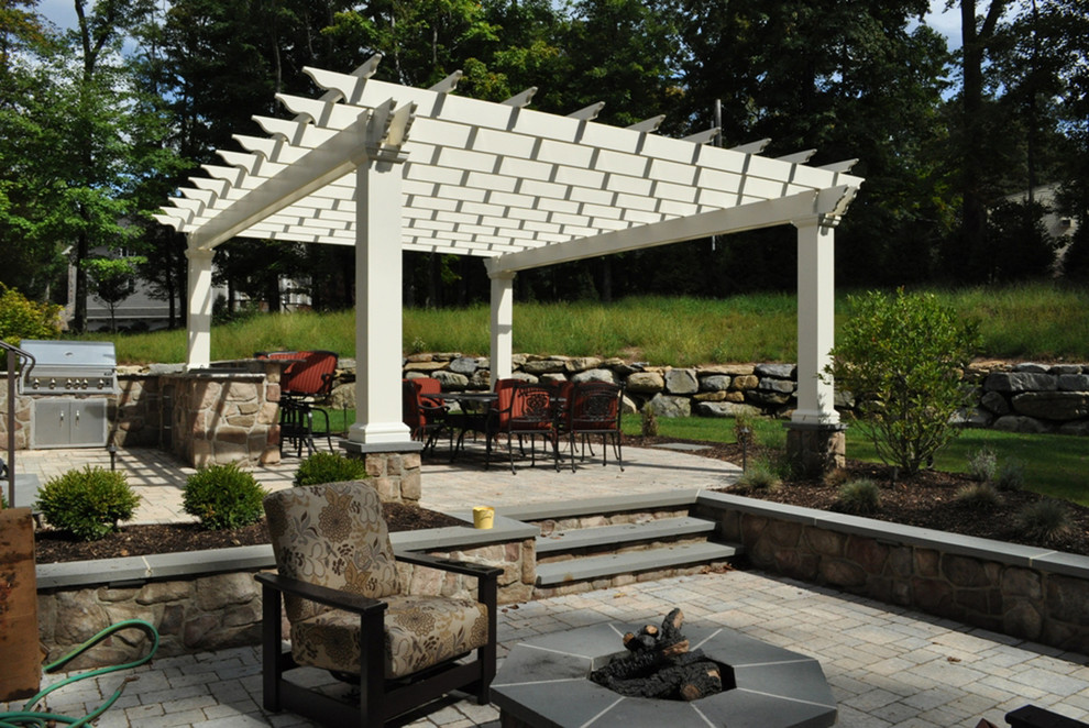 Pergola Traditional Patio New York by Harmony Design Group Houzz