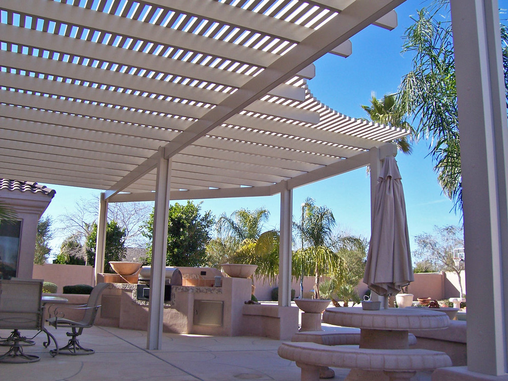 Pergola/Lattice Patio Cover Tropical Patio Phoenix by Sun City Awning and Patio Houzz