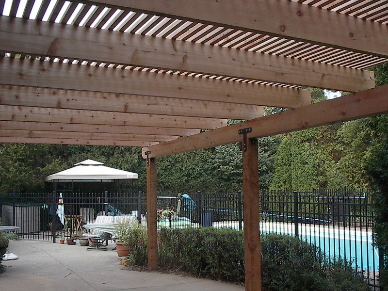 Pergola Traditional Patio Milwaukee by Thomas Fence & Deck Houzz